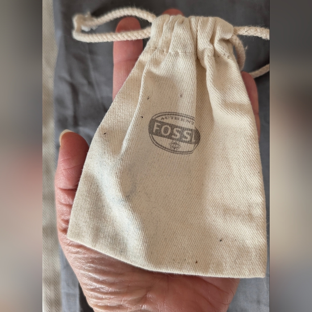 Fossil Beige Drawstring Bag 5" - Picture 3 of 5